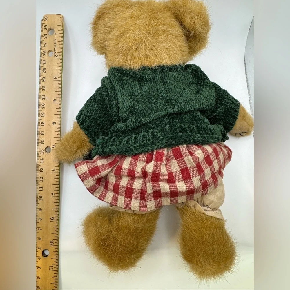 Boyds Bears GALA APPLESMITH #917441 Green Sweater Red Apple Dress Retired Plush